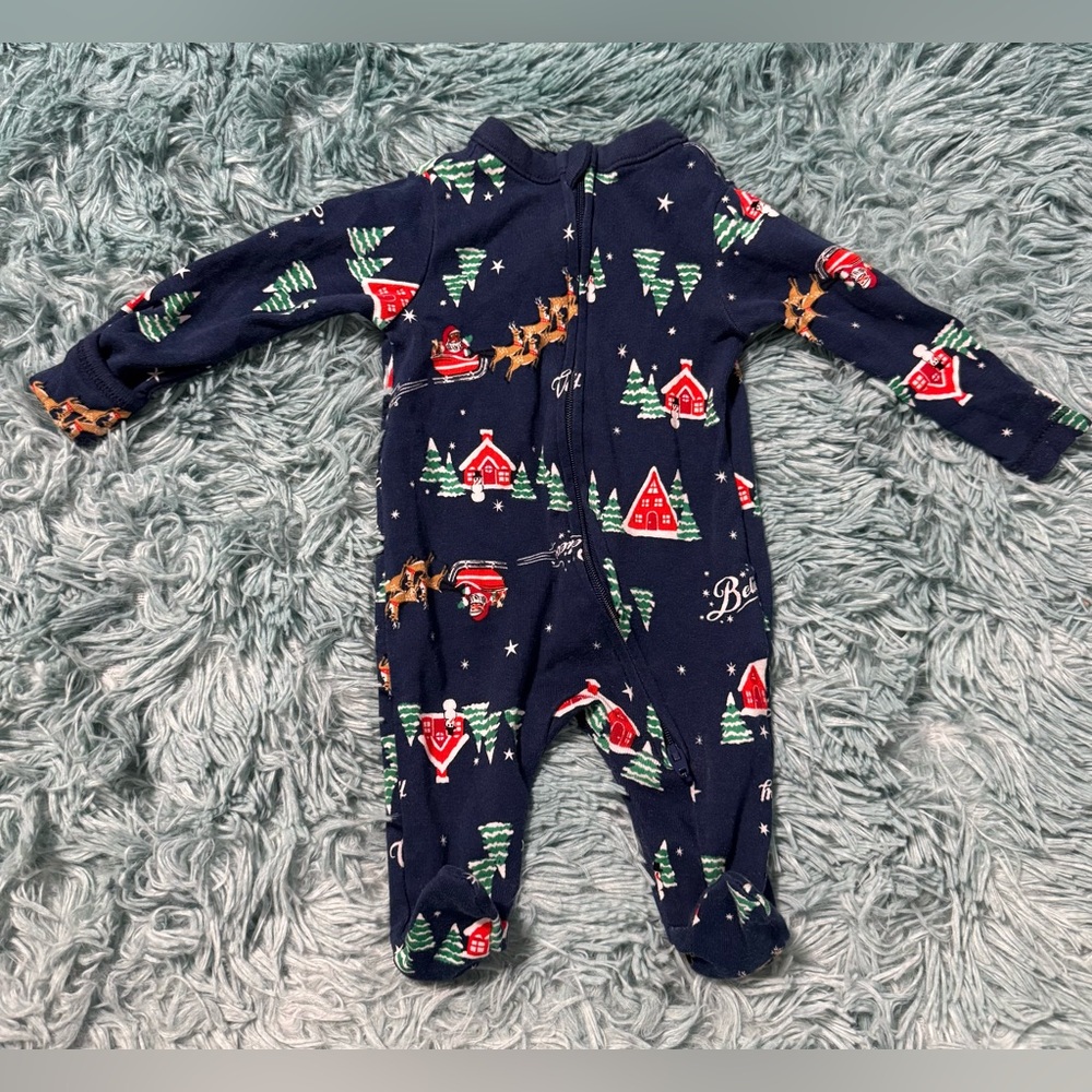 Old Navy Festive Navy Kids Footie